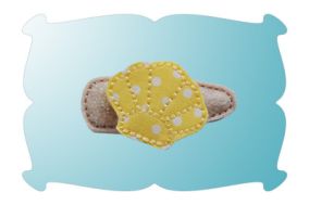 Seashell Snap Clip Mini | Machine Embroidery Designs by JuJu