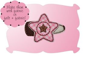 Lone Star Snap Clip Mini | Machine Embroidery Designs by JuJu