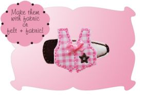 Cowgirl Vest Snap Clip Mini In The Hoop | Machine Embroidery Designs by JuJu