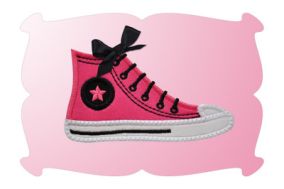 Sneaker Applique | Machine Embroidery Designs by JuJu