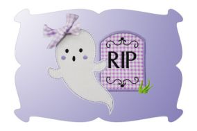 Ghost In The Graveyard Applique | Machine Embroidery Designs by JuJu