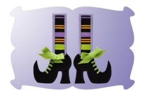 Witch Shoes Applique | Machine Embroidery Designs by JuJu