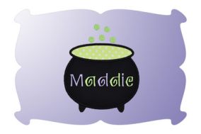 Bubbling Witch Caldron Applique | Machine Embroidery Designs by JuJu