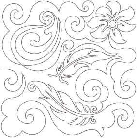 Paisley 2 End-to-End Quilting | Machine Embroidery Designs by JuJu