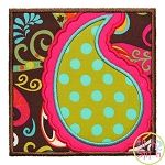 Paisley Box Applique | Machine Embroidery Designs by JuJu