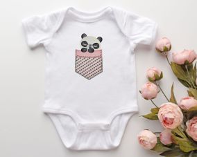 Pocket Panda | Machine Embroidery Designs by JuJu