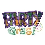 Party Gras Applique | Machine Embroidery Designs by JuJu