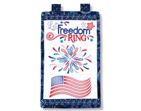ITH Patriotic Wall Hanging | Machine Embroidery Designs by JuJu