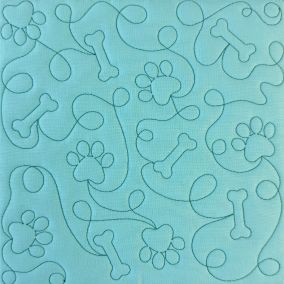 Paw Prints Quilting Backdrops Design | Machine Embroidery Designs by JuJu