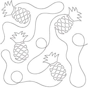 Pineapple End-to-End Quilting | Machine Embroidery Designs by JuJu