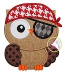 Owl Pirate Applique | Machine Embroidery Designs by JuJu
