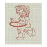 More Playful Sunbonnets Redwork Machine Embroidery Designs by JuJu