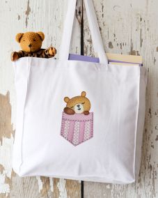 Pocket Bear | Machine Embroidery Designs by JuJu