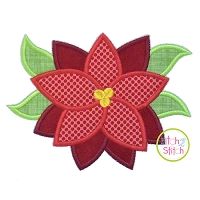 Poinsettia Applique | Machine Embroidery Designs by JuJu
