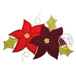 Poinsettias Applique | Machine Embroidery Designs by JuJu