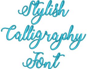 Stylish Calligraphy Embroidery Font Machine Embroidery Designs by JuJu