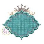 Princess Crown Frame | Machine Embroidery Designs by JuJu