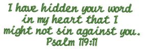 Psalm 119:11