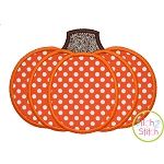 Pumpkin 2 Applique | Machine Embroidery Designs by JuJu