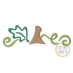 Pumpkin Monogram Topper Satin Embroidery | Machine Embroidery Designs by JuJu