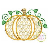 Pumpkin Motif Embroidery | Machine Embroidery Designs by JuJu