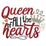 Queen of All the Hearts Embroidery | Machine Embroidery Designs by JuJu