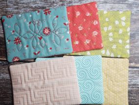 Simply Quilted Mug Rug Set 1 | Machine Embroidery Designs by JuJu