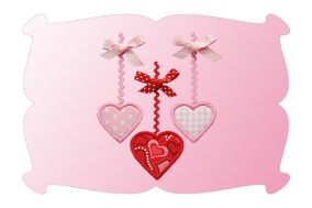 Rick Rack Heart Trio Applique | Machine Embroidery Designs by JuJu
