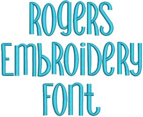 Rogers Embroidery Font Machine Embroidery Designs by JuJu