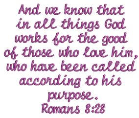 Romans 8:28 5x7