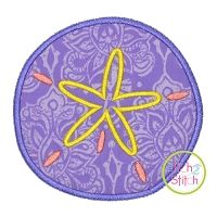 Sand Dollar Applique | Machine Embroidery Designs by JuJu