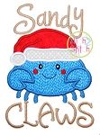 Sandy Claws Crab Applique | Machine Embroidery Designs by JuJu