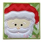 Santa Box Applique | Machine Embroidery Designs by JuJu