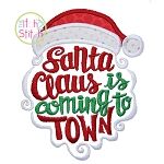 Santa Claus is Coming to Town Applique | Machine Embroidery Designs by JuJu