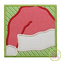 Santa Hat Box Applique | Machine Embroidery Designs by JuJu