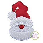 Santa Face Whimsical Hat Applique | Machine Embroidery Designs by JuJu