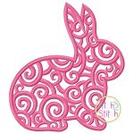 Scroll Bunny Embroidery | Machine Embroidery Designs by JuJu
