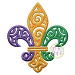 Scroll Fleur De Lis Embroidery | Machine Embroidery Designs by JuJu