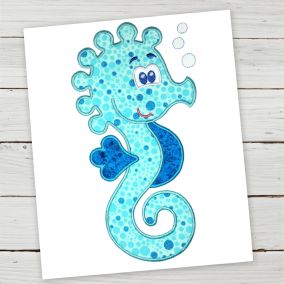 Sea Horsey | Machine Embroidery Designs by JuJu/ Sew Embroidable 