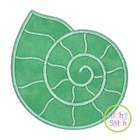 Seashell 1 Applique | Machine Embroidery Designs by JuJu
