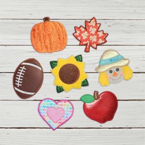 ITH Seasonal Wall Hanging Add-Ons 3 | Machine Embroidery Designs by JuJu