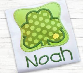 Shamrock Bead Box | Machine Embroidery Designs by JuJu