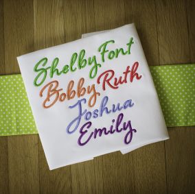 Shelby Embroidery Font Machine Embroidery Designs by JuJu