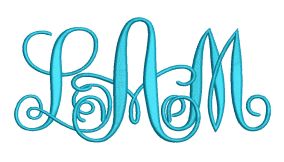 She Intertwined Monogram Machine Embroidery Designs by JuJu