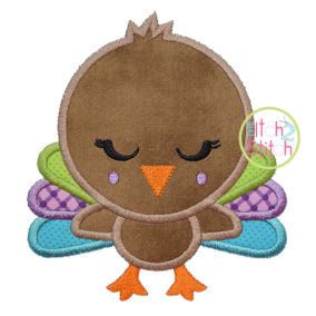 Shy Turkey Applique | Machine Embroidery Designs by JuJu