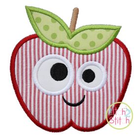 Silly Apple Applique | Machine Embroidery Designs by JuJu