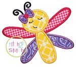 Sleepy Dragonfly Applique | Machine Embroidery Designs by JuJu