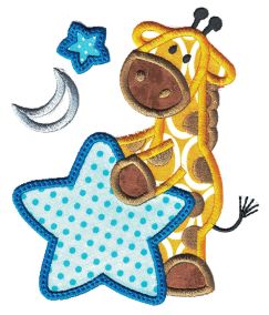 Sleepy Time Critters Applique Set 1 Machine Embroidery Designs by JuJu