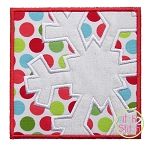 Snowflake Box Applique | Machine Embroidery Designs by JuJu