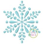 Snowflake Satin Embroidery | Machine Embroidery Designs by JuJu